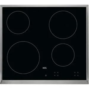 AEG HK624000XB - Table de cuisson électrique - 4 zones 6,2 kW Chauffe Rapide