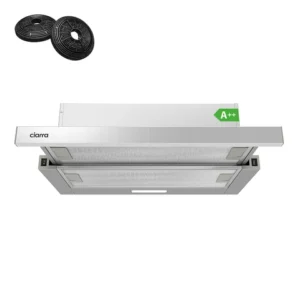 Ciarra Hotte télescopique sous meuble 60 cm - Argent