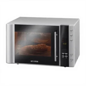 Severin MW 7775 - Four à Micro-ondes - Inox/Noir avec Fonction Gril 1000 W